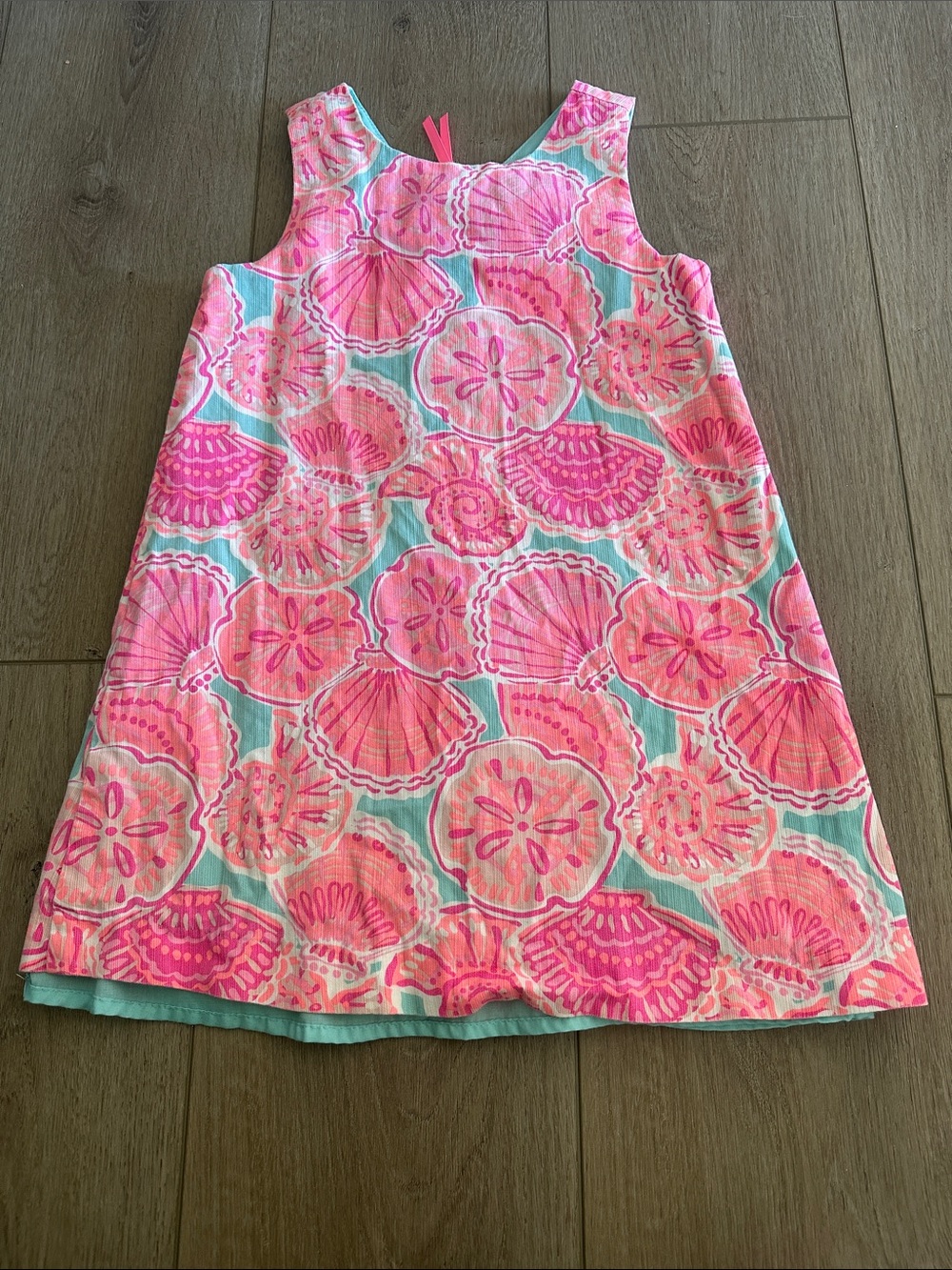 Tommy Bahama Pink Shell Dress lined size 4